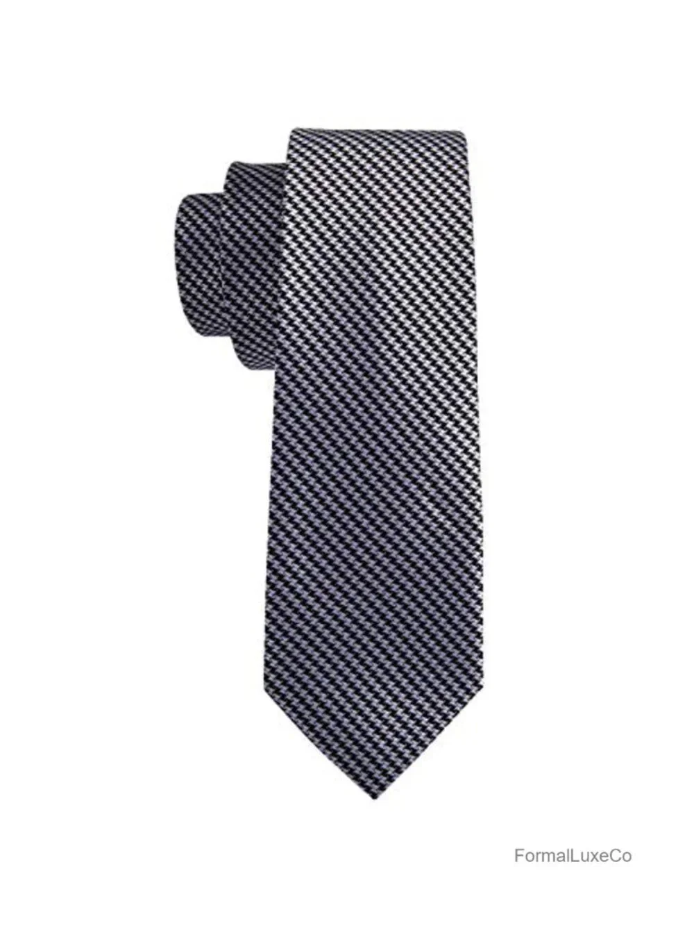 Silk Tie Set with Pocket Square & Cufflinks, Jacquard Woven